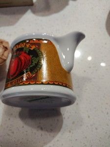 1981 MANN Tomatoes 2-Pc Pitcher/Riemer Juicer-Wayne County Preserves Co